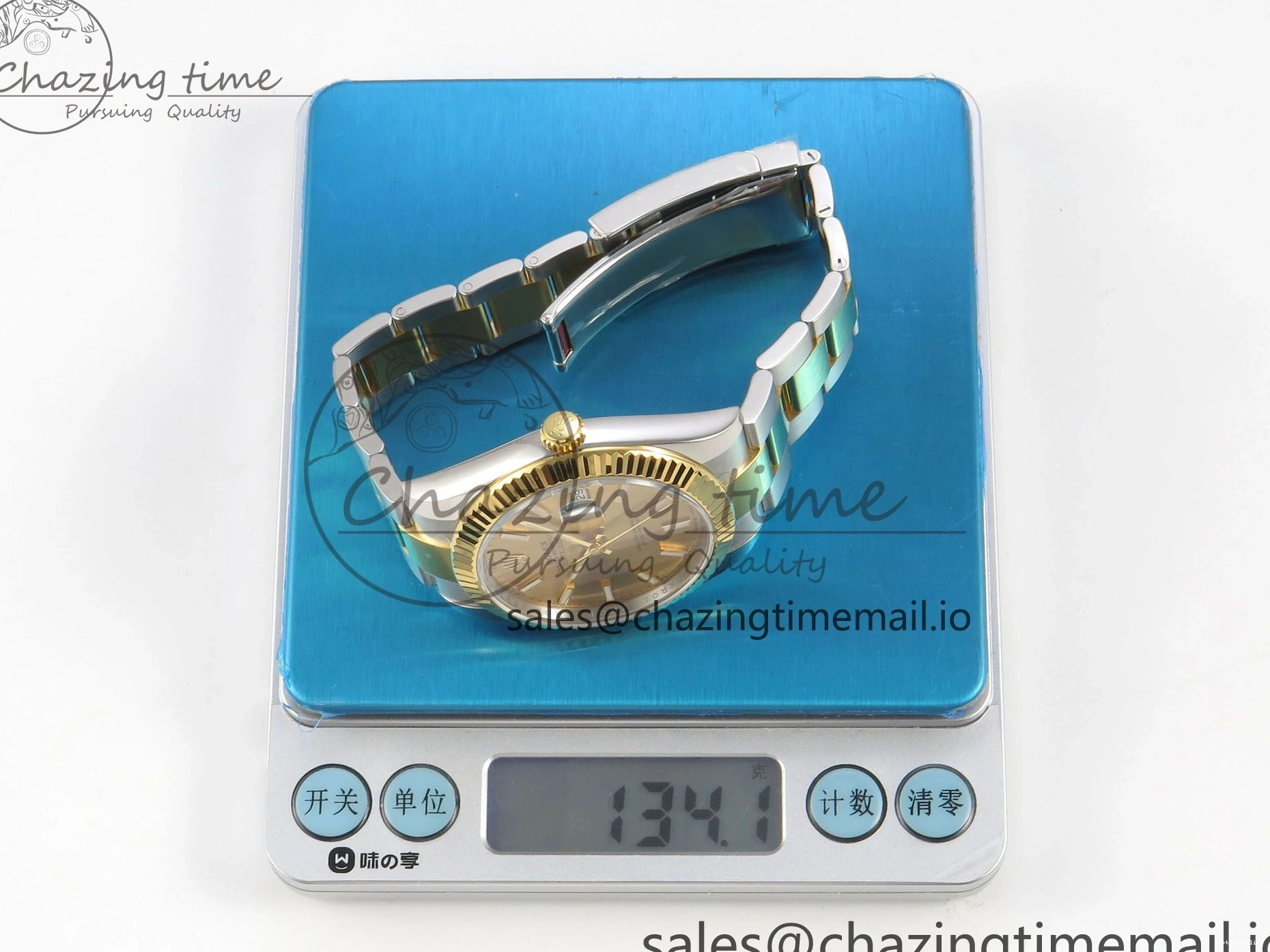 0113 Stretchable DateJust 41 126333 SS YG ARF 1:1 Best Edition YG Stick Dial on Oyster Bracelet SH3235 (Weighted) 211